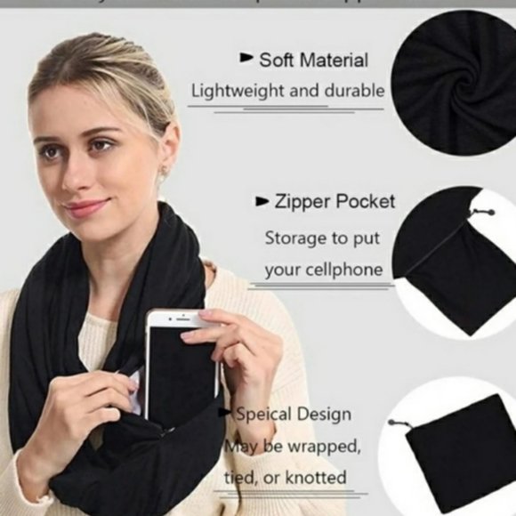 BEYOND YOGA Hidden Pocket Infinity Scarf NIP - Picture 3 of 4